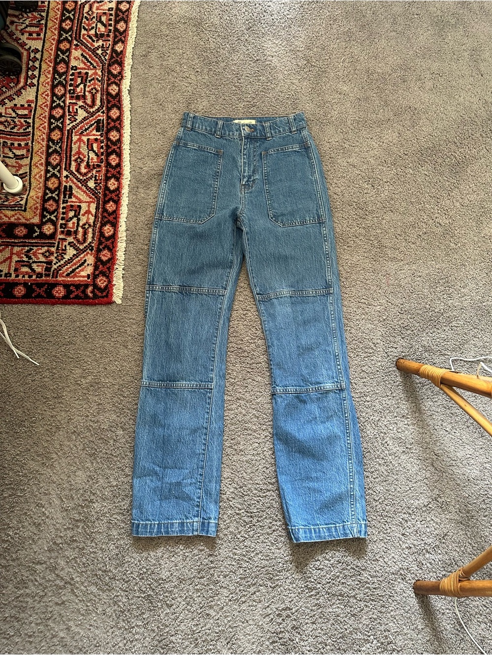 Madewell 90s Straight Utility Jeans - Picture 1 of 9